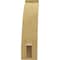 Ekena Millwork 3-inch W x 8-inch D x 12-inch H Lafayette Rough Cedar Woodgrain TimberThane Knee Brace, Primed BRCUR03X08X12LFTRCPR - alternate 4